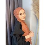 Nil Butik Bambu Kraş Şal - Bronz