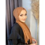 Nil Butik Bambu Kraş Şal - Tarçın
