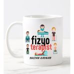 Nil Hediye Fizyoterapist Temalı Beyaz Kupa