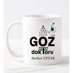Nil Hediye Göz Doktoru Temalı Beyaz Kupa