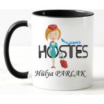 Nil Hediye Hostes Temalı Kupa - Beyaz