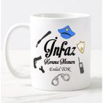 Nil Hediye Infaz Koruma Memuru Temalı Kupa - Beyaz