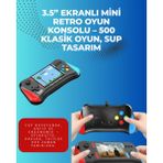 Nilavia 500 Retro Oyunlu Taşınabilir El Konsolu – X7M Modeli - AL002A-61Y149