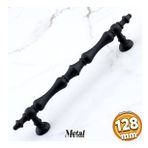 Nilay Siyah Metal Kulp 128 Mm - 12.8 Cm Mobilya Çekmece Mutfak Dolabı Dolap Kulpları Kulbu Kulpu