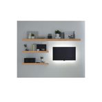 NİLDECO 3lü Atlantik Çam Duvar Rafı, Tv Rafı, Salon Dekorasyonu