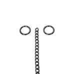 Nildenhobim Yaylı Halkalı Antrasit Renk Çanta Zincir Set Uzunluk 110 Cm Halka 2.5 Cm (1 Li Set) Antrasit