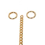 Nildenhobim Yaylı Halkalı Çanta Zincir Set Uzunluk 110 Cm Halka 2.5 Cm (1 Li Set) (Altın Renk)