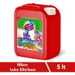 Nilem Leke Sihirbazı Sıvı Deterjan 5 lt Tekstil Leke Çıkarma Gücü ile Derinlemesine Temizlik