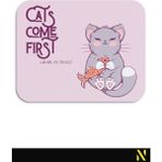 Nilizma Sevimli Kediler Burç Temalı Balık Burcu Desenli Ergonomik Mouse Pad - 23 cm x 19 cm - Kaydırmaz Taban Ev ve Ofis Kullanımı Için Ideal Fare Altlığı Mousepad - Pembe