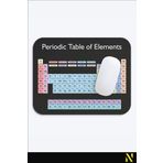 nilizma Siyah Periyodik Tablo Desenli Mouse Pad 23x19 cm Kaymaz Taban