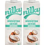 Nilky Nilky şekersiz Hindistan Cevizi Sütü Glütensiz Bitkisel Bazlı Laktosuz Vegan 2x1 Lt