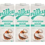 Nilky Nilky şekersiz Hindistan Cevizi Sütü Glütensiz Bitkisel Bazlı Laktosuz VEGAN3X1 Lt