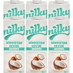 Nilky Nilky şekersiz Hindistan Cevizi Sütü Glütensiz Bitkisel Bazlı Laktosuz VEGAN6X1 Lt