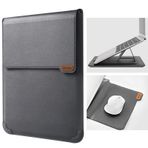 Nillkin Dizüstü Bilgisayar Standı ve Mouse Padli Dizüstü Bilgisayar Kılıfı 13-14 inç Bilgisayar Çantası, MacBook Pro/Air 13, Dell, Chromebook, XPS 13, Surface Book, iPad Pro 12.9, Gri için 2