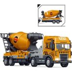 Nilly Toys Sürtmeli Işıklı Müzikli 1:24 Oyuncak Inşaat Aracı Beton Mikseri Tır - Sarı