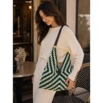 Nillys Kadın Koton Ip ,astarlı,suni Deri Saplı ,omuz Çantası (En 40 cm Boy 25 cm )