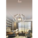 Nilüfer 3 Renk Gold ( Sarı Beyaz ve Gün Işığı ) Luxury Led Kristal Taşlı Avize Concept