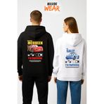 Nilvor Sevgili Çift Kombin McQueen & Sally Suki Baskılı Özel Tasarım Kapüşonlu Sweatshirt 2li Hoodie
