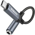 Nimaso USB C - 3,5 mm jak, USB C Aux kulaklık jakı ses adaptörü, Tip C jak üzerinde Samsung Galaxy Note20 S20 Ultra Note10 A80 Huawei P40/P30 Pro/P20, Google Pixel 4XL için (gri)