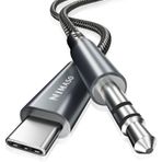 Nimaso USB C Jak Aux Kablo Oto Cep Telefonu, USB C 3,5 mm Jack Jak Kablosu iPhone 15/15 Pro, Huawei P40 Pro/P30 Pro/P20/ Mate 30, Samsung Galaxy S23/S22/S21/Note10, Xiaomi, Kulaklık, Home/Car Stereos