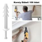 Nimaster Korniş Dübeli Çivili 7 Mm Paket 100 Adet