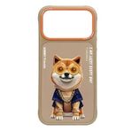 NIMMY Friends Shiba Inu Köpek Desenli Kılıf, Zincir ve Gözlük Detaylı, iPhone 17 Pro Max ile Uyumlu