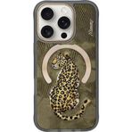 Nimmy iPhone 16 Pro 3D Gerçek Nakış işlemeli MagSafe Özellikli Fantasy Animal Leopar Silikon Kılıf