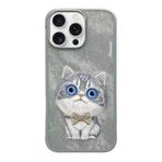 Nimmy iPhone 16 Pro Max Uyumlu 3D Göz Kedi Detaylı Gerçek Nakış İşlemeli Kabartmalı New Big Eyes Kılıf