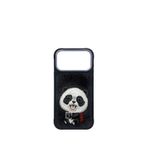 Nimmy Iphone 17 Pro Max New Big Eyes 3d Göz Panda Detaylı Nakış İşlemeli Kabartmalı Telefon Kılıfı Kılıf - Siyah