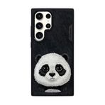 Nimmy Samsung S24 Ultra Uyumlu 3D Göz Panda Detaylı Gerçek Nakış İşlemeli Kabartmalı Big Eyes Kılıf