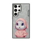 Nimmy Samsung S24 Ultra Uyumlu 3D Kıyafet Tavşan Detaylı Nakış İşlemeli Kabartmalı Fashion Pet Kılıf