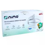 Nimo Tek Kullanımlık Cerrahi Yüz Maskesi Beyaz 10Lu 5 Paket 50 Adet