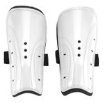 Nimomo Futbol Dizlik Koruyucuları Futbol Shinguards, 1 Çift Yetişkin Çocuk Futbol Dizlik, Bacak Koruyucu, Beyaz