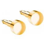Nina Gold Top Kulak Delme Küpesi Unisex Kullanıma Uygun 1 Çift Alerji ve Paslanma Yapmaz