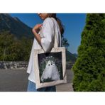 Ninastore Çiçekli Cadılar Bayramı Hayalet Tote Çantası - Estetik Tote Çanta, Şirin Tote Çanta, Cadılar Bayramı Tote Çantası - Renkli