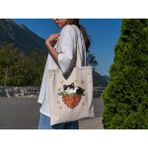 Ninastore Çilek Kedi Kalpleri Tote Çanta - Sevimli Tote Çanta, Kedi Tote Çanta, Estetik Tote Çanta, Estetik Tote Çanta, Kitap Çantası, Kanvas Çanta - Renkli