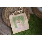 Ninastore Coquette Pembe Kedi Tote Çantası - Sevimli Tote Çantalar, Kitap Çantası, Estetik Tote Çanta, Alışveriş Çantası, Kedi Tote Çantaları - Renkli