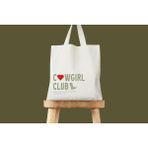 Ninastore Cowgirl Club Tote - Brides Last Rodeo, Kanvas Parti Çantası - Renkli