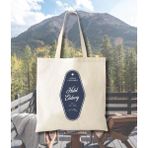 Ninastore Dağ Oteli Kanvas Tote - Rustik Düğün Hediye Çantası - Renkli