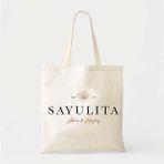 Ninastore Düğün Tote Çantası, Kanvas Pamuklu, Sayulita Plaj Stili (Kişiselleştirilebilir) - Renkli