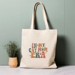 Ninastore Kedi Sözü Tote Çantası, Kedi Annesi Olduğum Dönemde, %100 Pamuklu Çevre Dostu Alışveriş Çantası, Ömürlük Çanta - Renkli