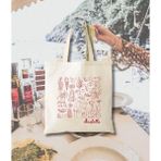 Ninastore Thats Amore Tote: Italya Taslak Tasarımı (Nedimeler, Gelin Duşu) - Renkli