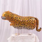 Nine San Leopar Folyo Balon Airwalker Leopar Balon Yürüyüş Leopar Balon Air Walker Çita Orman Hayvanları Hediye Parti Dekorasyonu