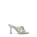 Nine West Grani 4FX Gümüş Kadın Topuklu Terlik