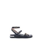 Nine West Heranes 5FX Düz Siyah Kadın Sandalet