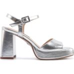 Nine West Labella 5FX Gümüş Kadın Topuklu Sandalet