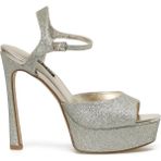 Nine West Legacy3 3FX Altın Topuklu Kadın Sandalet