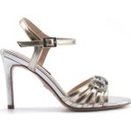 Nine West Lenna 5FX Altın Kadın Topuklu Sandalet
