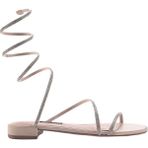 Nine West Logan 3FX Bej Kadın Düz Sandalet