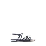 Nine West MARCELA 5FX Siyah Kadın Düz Sandalet